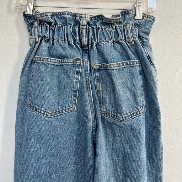 New TOPSHOP Women's Topshop Paperbag High Waist Mom Jeans size 25 - Picture 6 of 10